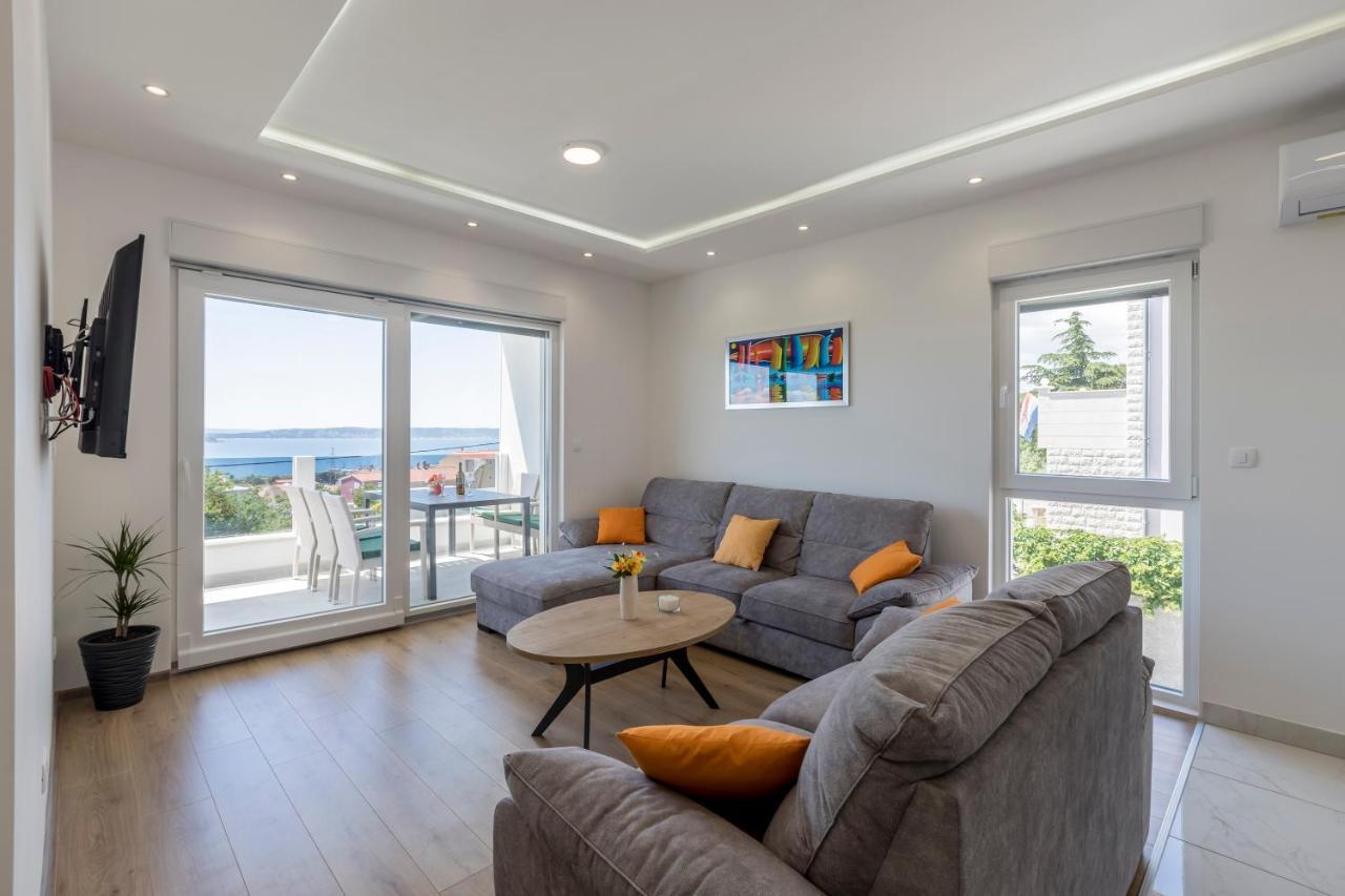 Luxury Villa La Nonna Ana - Heated Pool, Sea View, Near Split Каштела Екстер'єр фото