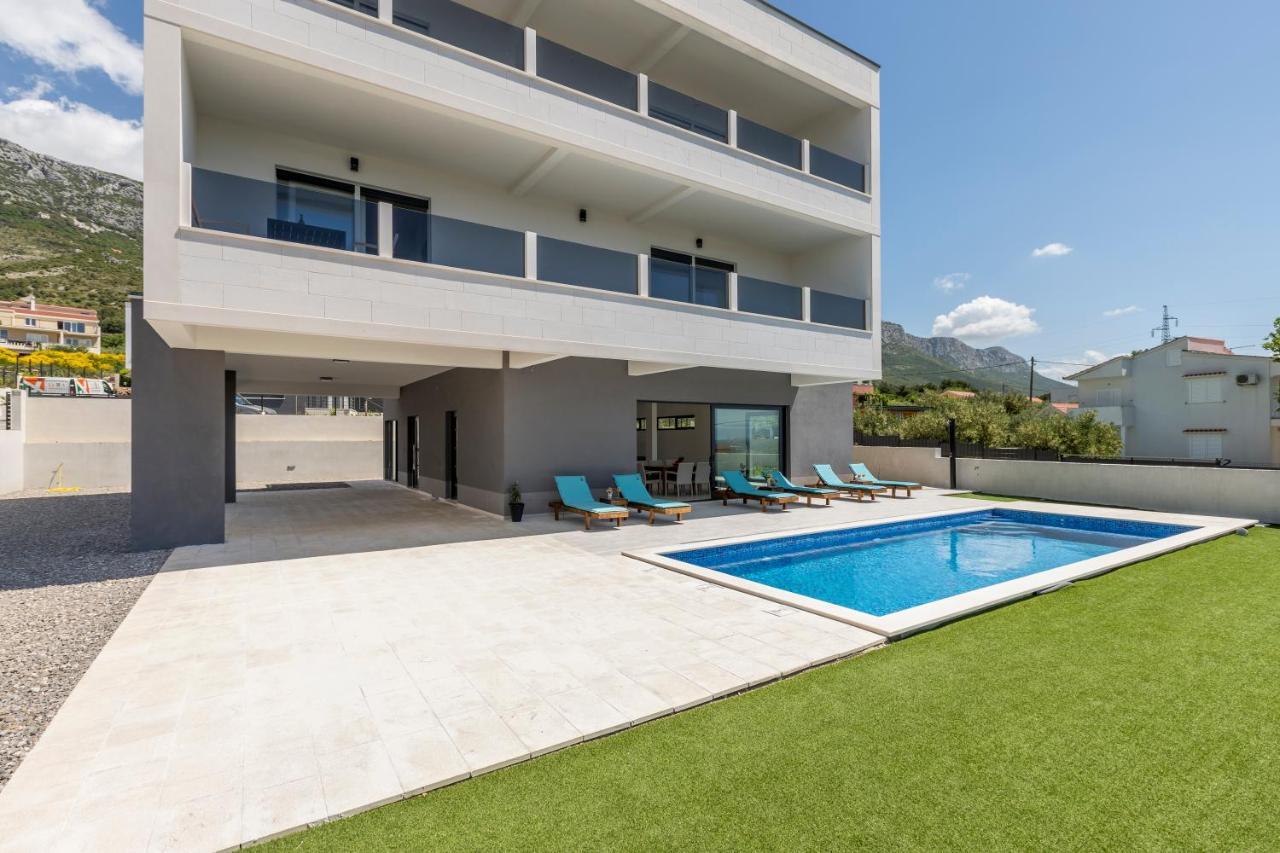 Luxury Villa La Nonna Ana - Heated Pool, Sea View, Near Split Каштела Екстер'єр фото